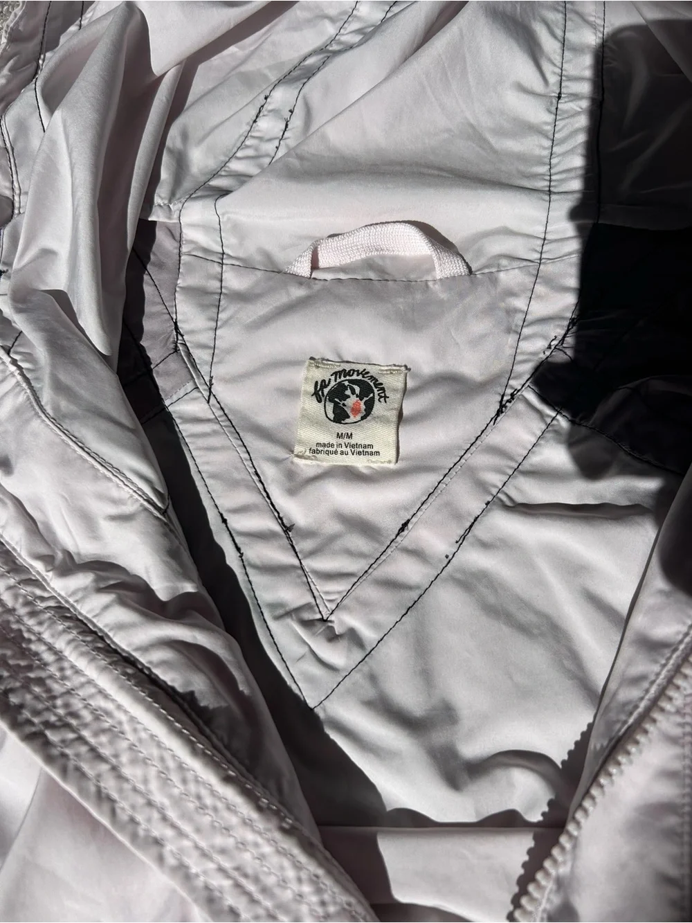 NWOT Free People Care FP Like The Wind Colorblock Jacket in Goal Post Combo - Picture 4 of 13
